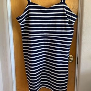 Nautical blue and white striped dress 🌻